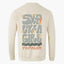 Sudadera PAPALUM Surf Like a Girl color ivory con estampado "Surf Like a Girl" en tonos pastel y logotipo discreto.