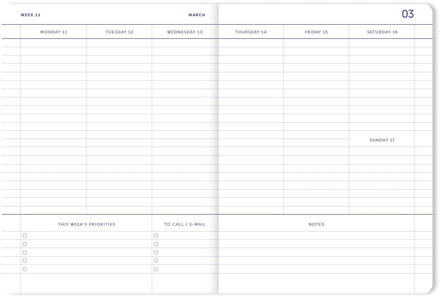 agenda 2024 ajournal interior