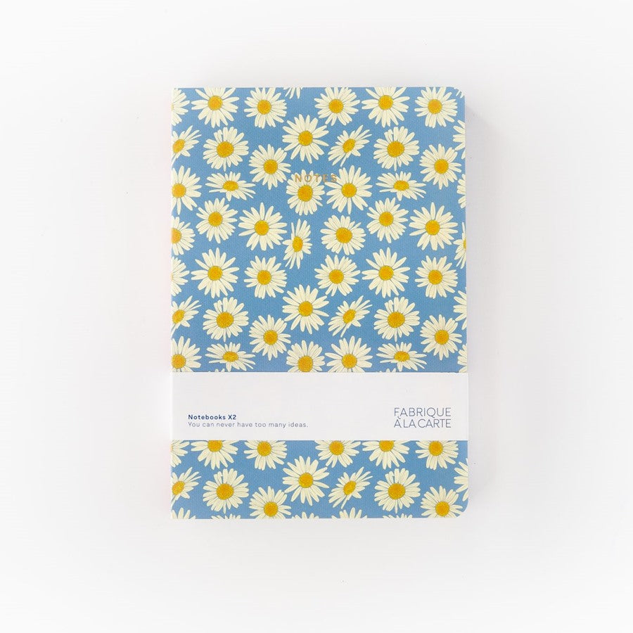 set de 2 cuadernos ajournal daisy hearts