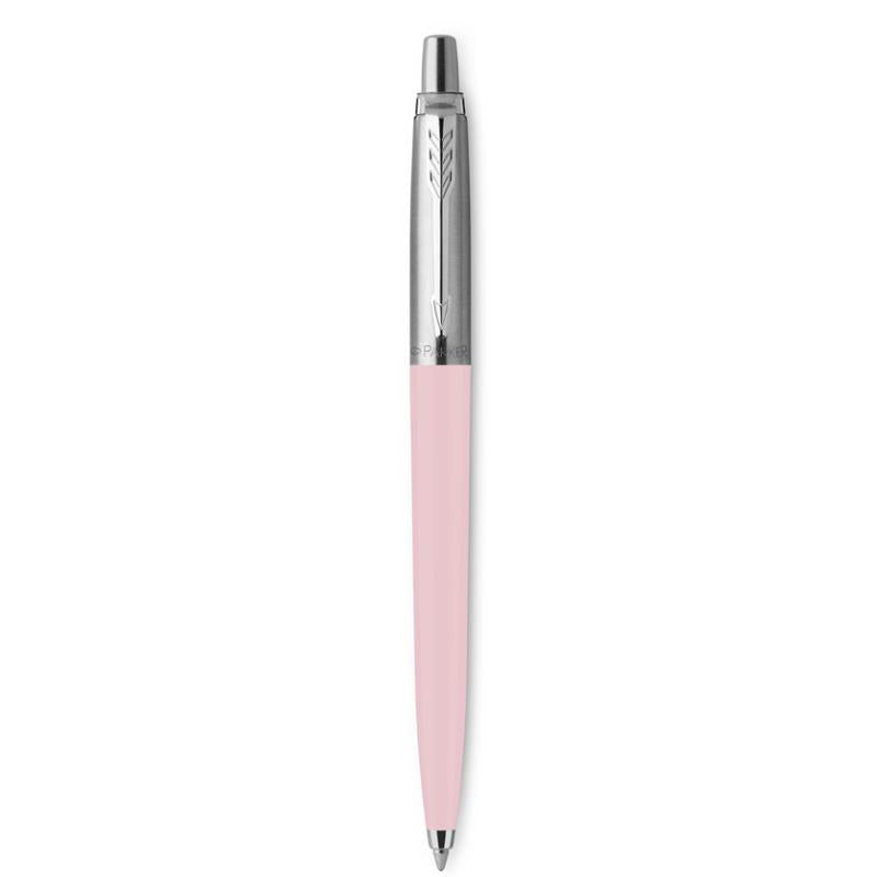 Bolígrafo PARKER Jotter Original rosa pastel con diseño clásico y click distintivo.