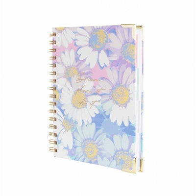 Cuaderno A5 Dreambook Ingrid con diseño floral elegante y tapas duras, 192 páginas de alta calidad.