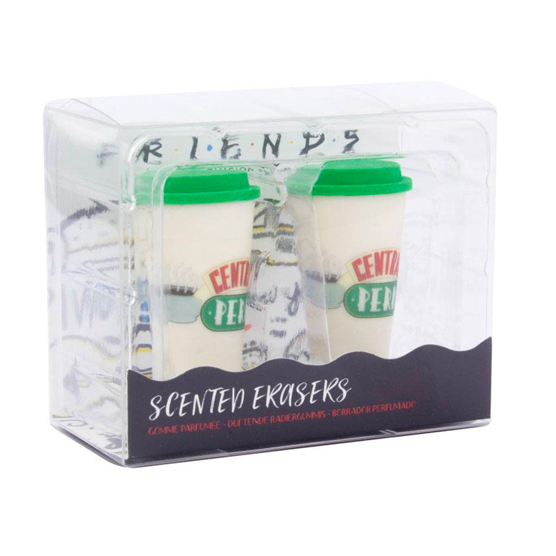 Set de gomas de borrar Central Perk, diseño taza de café Friends, perfumadas, pack de 2.