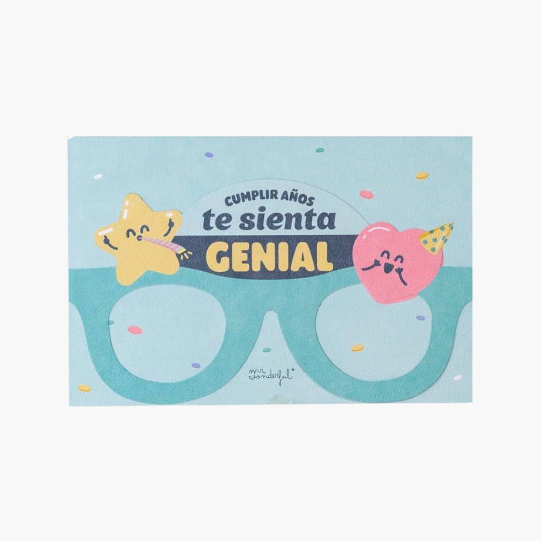 Tarjeta de Felicitación Cumplir Años Te Sienta Genial