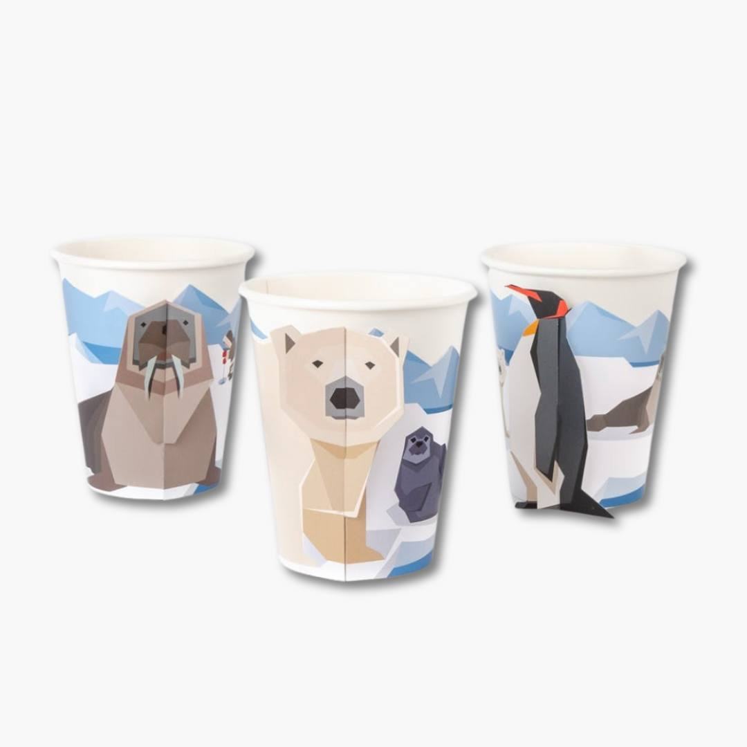 Vasos Reciclables Animales Polares