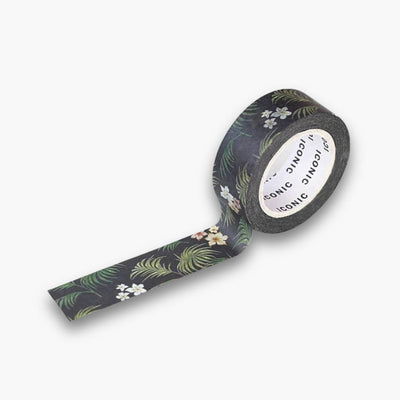 Cinta decorativa Washi Tape Palm Tree con diseño de palmeras, 15 mm de ancho, 10 metros de longitud.